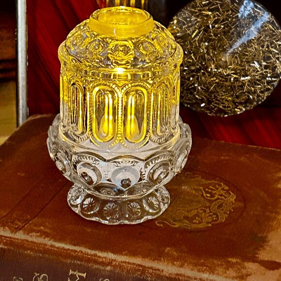 Mini Moon & Star Fairy Lamp: Weishar Glass - Picture 1 of 5